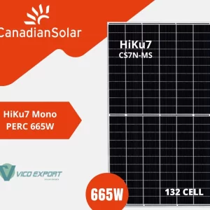 Panneau solaire Mono 665W Canadian Solar – Module photovoltaïque haute performance et fiable